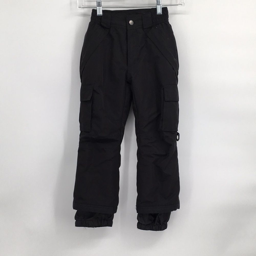 Sportscaster Black Cargo Snow Pants Kids Small 4/5